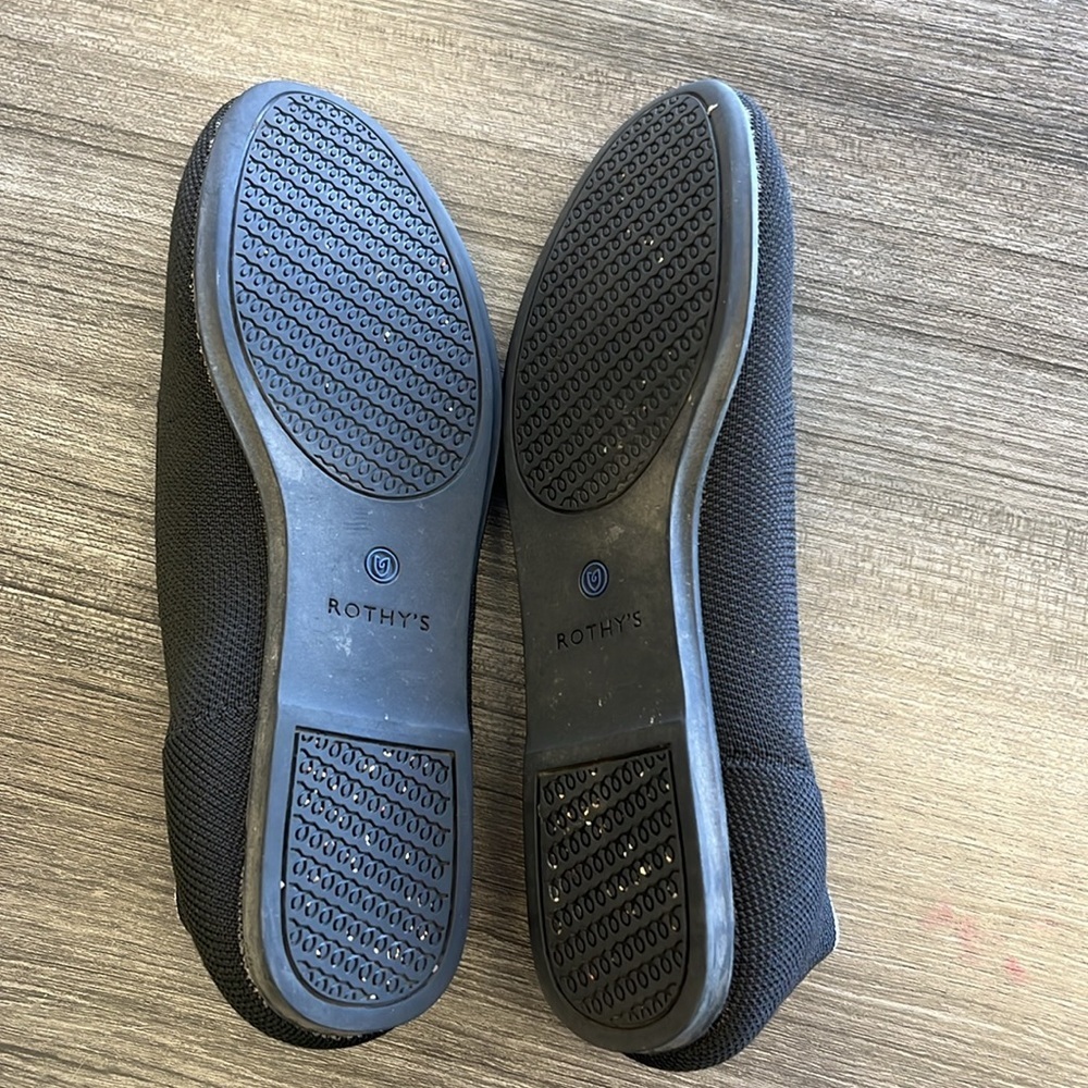 Rothy's Black Ballet flats. Size 8.5 - Picture 4 of 4